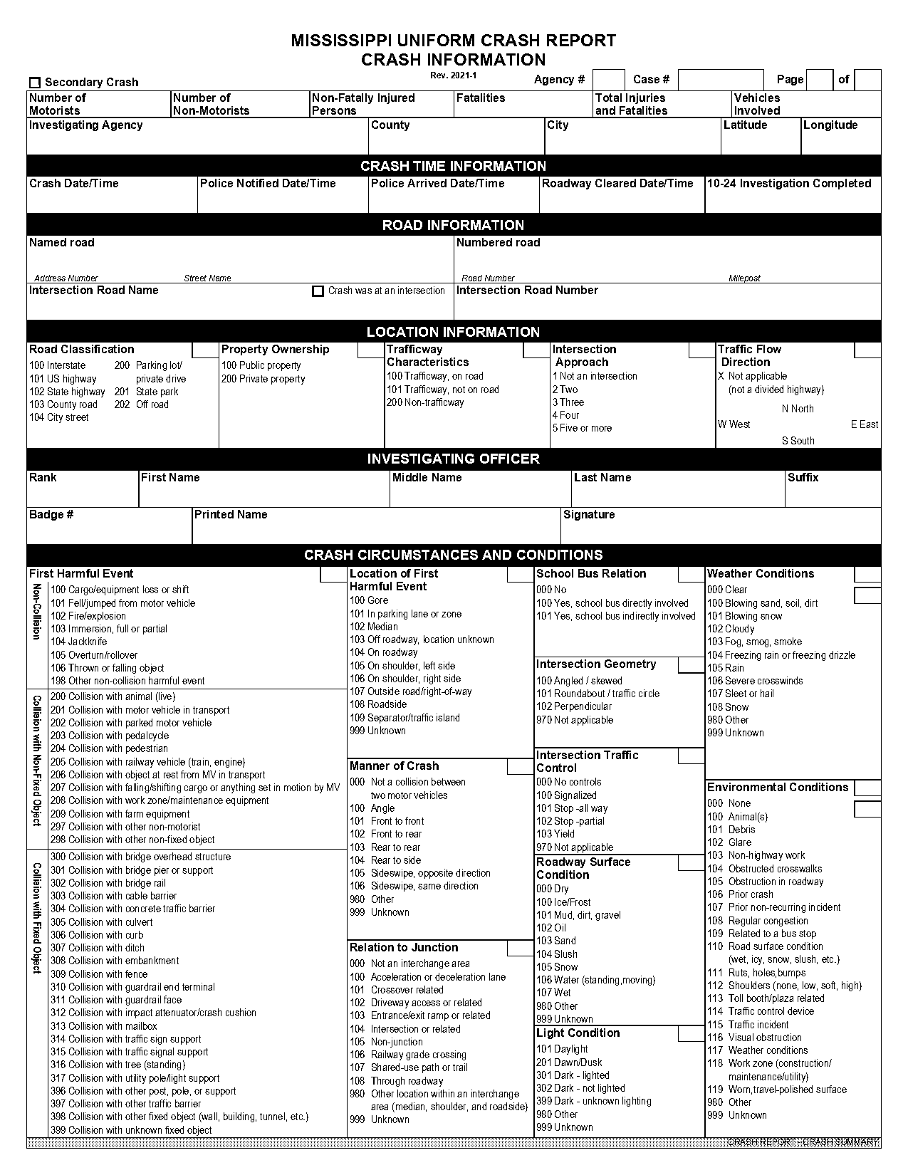 example of an accident report pdf